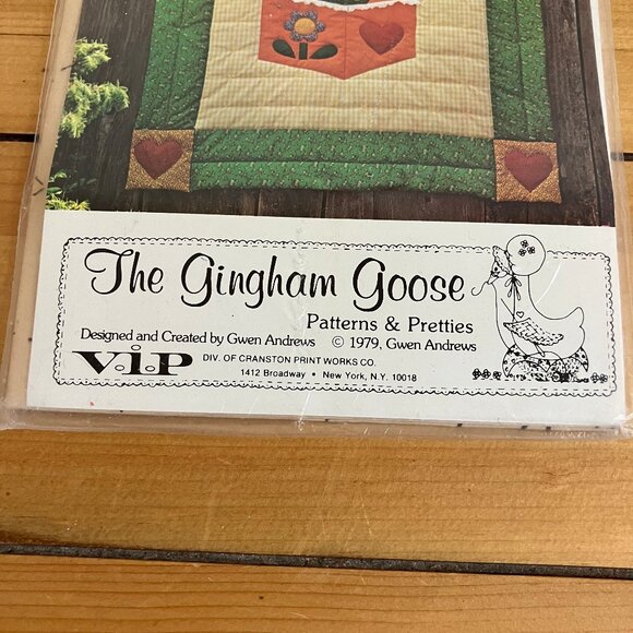 Jack n the Box Applique Quilt Sewing Pattern Gingham Goose GGP004 New Vintage - Picture 3 of 4